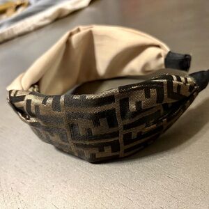 Designer Black and Gold Headband